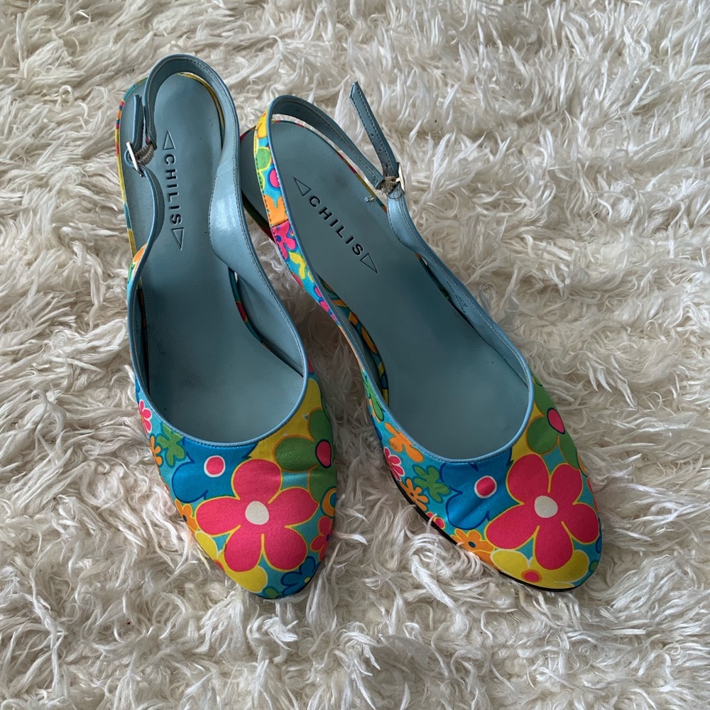 Janis Sling Floral Inocence Blue Mulit